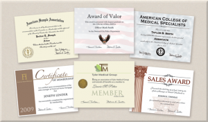 طباعة شهادات التقدير